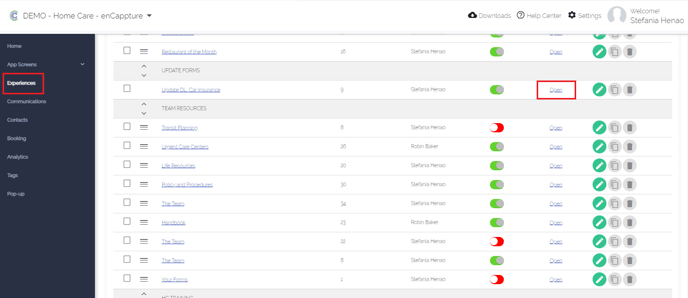 analytics experience