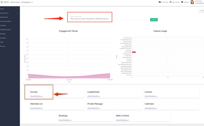 find survey report enCappture_Admin