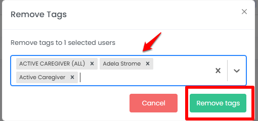 ss deleting  user2